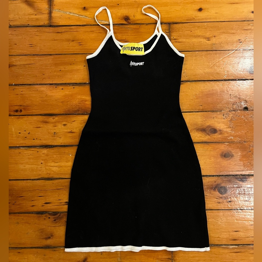 Opera Sport Y2K Black Mini knit Dress size M